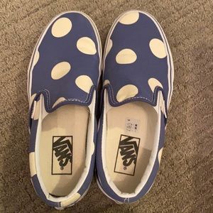 Vans size 7 polka dot
